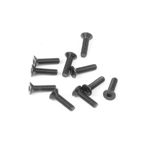 TKR1324-M3x12mm Flat Head Screws (black, 10pcs) TKR1324-M3x12mm Flat Head Screws (black, 10pcs)