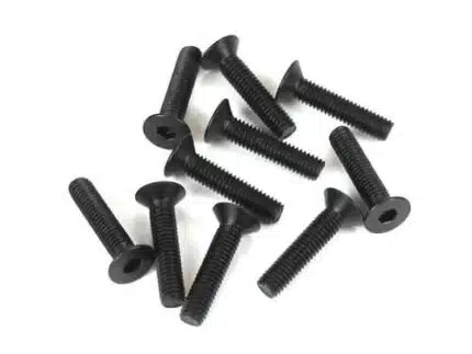TKR1325-M3x14mm Flat Head Screws (black, 10pcs)