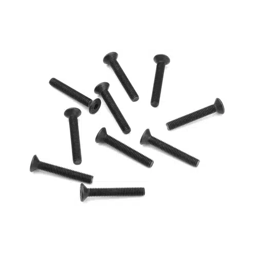 TKR1329-M3x20mm Flat Head Screws (black, 10pcs) TKR1329-M3x20mm Flat Head Screws (black, 10pcs)