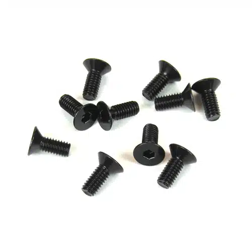 TKR1343-M4x10mm Flat Head Screws (black, 10pcs) TKR1343-M4x10mm Flat Head Screws (black, 10pcs)