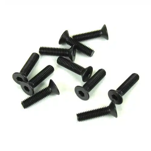 TKR1346-M4x15mm Flat Head Screws (black, 10pcs) TKR1346-M4x15mm Flat Head Screws (black, 10pcs)