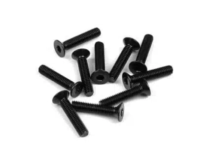 TKR1349-M4x20mm Flat Head Screws (black, 10pcs)