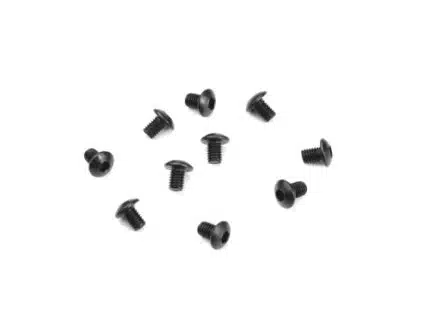 TKR1400-M3x4mm Button Head Screws (black, 10pcs)