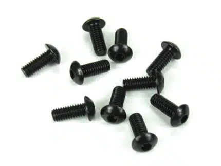 TKR1443-M4x10mm Button Head Screws (black, 10pcs)