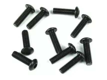 TKR1445-M4x14mm Button Head Screws (black, 10pcs)