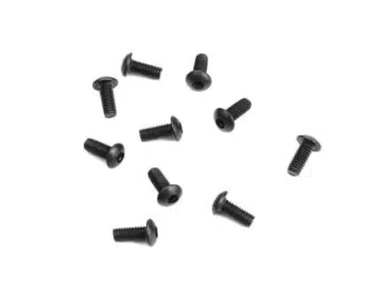 TKR1463-M2.5x6mm Button Head Screws (black, 10pcs)