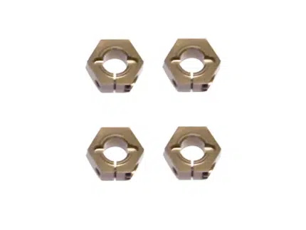 TKR1654X-12mm Aluminum Hex Adapters for Tekno SCT410, Slash/Stampede M6 Driveshafts and AE SC10 4×4