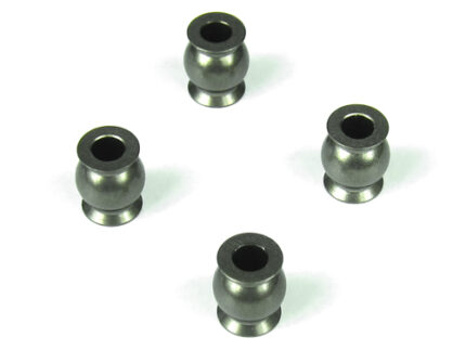 TKR5053A-Pivot Balls (6.8mm, flanged, outside camber, aluminium, 4pcs)