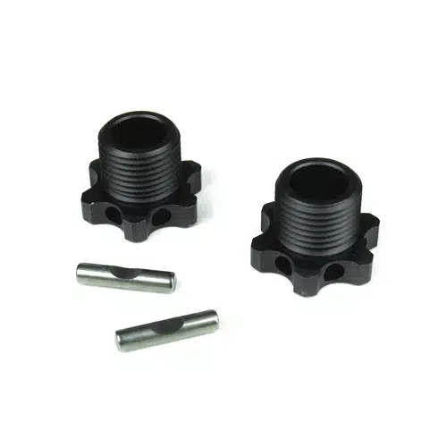 TKR5071-Wheel Hubs (17mm, aluminum, gun metal anodized, w/pins, 2 Stück) TKR5071-Wheel Hubs (17mm, aluminum, gun metal anodized, w/pins, 2 Stück)