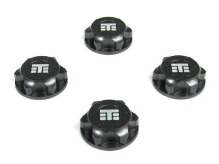 TKR5116B -Wheel Nuts (T Logo, 17mm, gun metal anodized, M12x1.0, 4pcs)