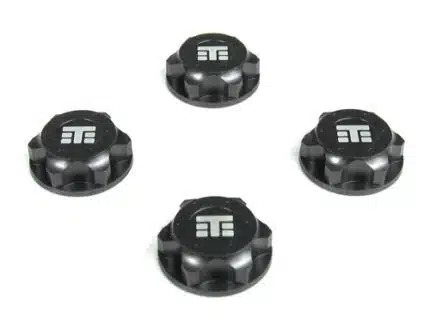 TKR5116B -Wheel Nuts (T Logo, 17mm, gun metal anodized, M12x1.0, 4pcs)