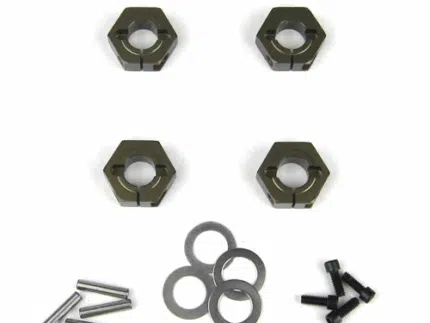 TKR5571A-Wheel Hexes (SCT410, 12mm, aluminum, 4 Stück)