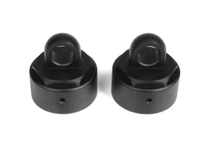 TKR6003B-Non-Vented Shock Caps (aluminum, black anodized, 2pcs)