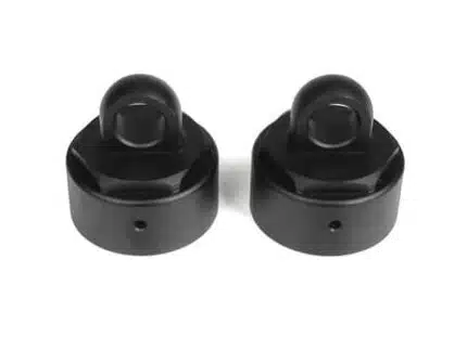 TKR6003B-Non-Vented Shock Caps (aluminum, black anodized, 2pcs)