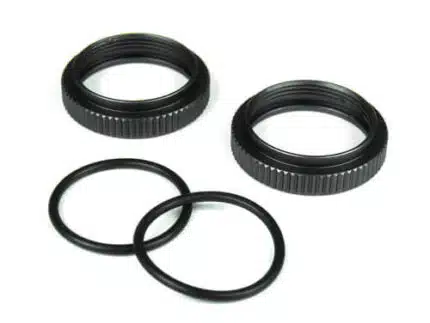 TKR6013-Shock Adjustment Collars (aluminum, gun metal anodized, 2pcs)