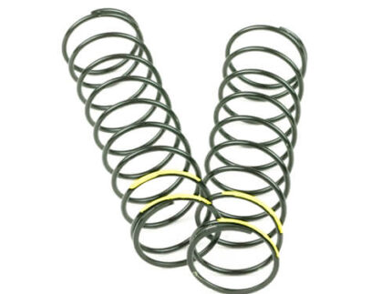 TKR6032B – Shock Spring Set (rear, 1.5 x 10.0T, 3.59lb/in, 83mm, yellow)