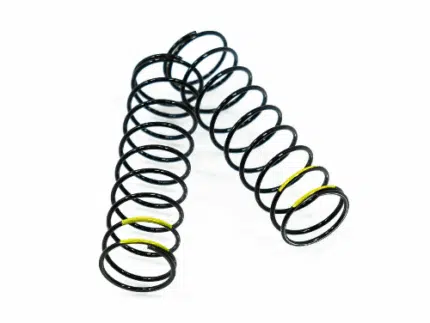 TKR6032C – Shock Spring Set (1.5 x 10.0T, 3.59lb/in, 78mm, yellow)