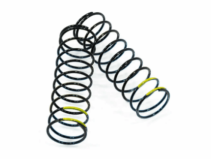 TKR6032D – Shock Spring Set (1.5 x 10.0T, 3.59lb/in, 73mm, yellow)