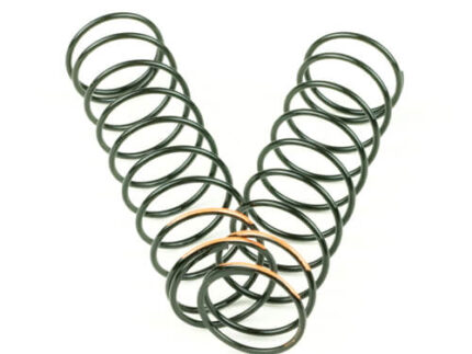 TKR6033B – Shock Spring Set (rear, 1.5 x 9.75T, 3.71lb/in, 83mm, orange)