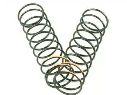 TKR6033B – Shock Spring Set (rear, 1.5 x 9.75T, 3.71lb/in, 83mm, orange)