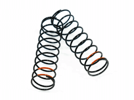 TKR6033C – Shock Spring Set (1.5 x 9.75T, 3.71lb/in, 78mm, orange)