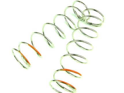 TKR6093-Shock Spring Set (front, 1.6×7.5T, 80mm, orange, 6.11 lb/in)