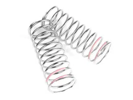 TKR6103-LF Shock Spring Set (front, 1.6×11.0, 3.82lb/in, 57mm, pink)