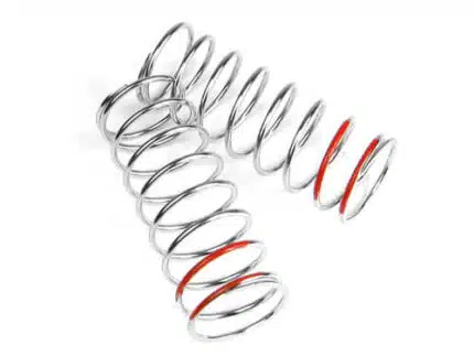 TKR6107-LF Shock Spring Set (front, 1.6×8.5, 5.29lb/in, 57mm, red)