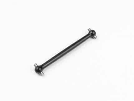 TKR6599-Tapered Driveshaft (center, rear, 7075, black ano, EB410)