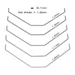 TKR6625-Sway Bar Set (front, bars only, 1.0, 1.1, 1.2, 1.3, 1.4mm, EB410/ET410)