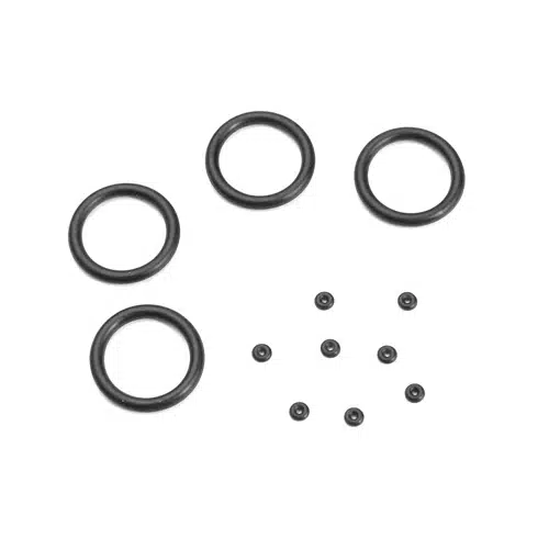 TKR6714-Emulsion O-ring Set (4x cap seals, 8x emulsion o-rings, for 13mm shocks) TKR6714-Emulsion O-ring Set (4x cap seals, 8x emulsion o-rings, for 13mm shocks)