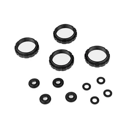 TKR6719 – Shock Adjustment Collar and Guide Set (for 13mm springs, 13mm shocks) TKR6719 – Shock Adjustment Collar and Guide Set (for 13mm springs, 13mm shocks)