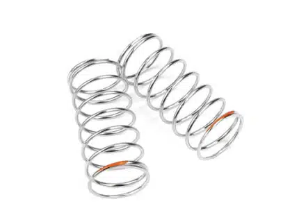 TKR6786-Shock Spring Set (front, 1.3×8.13, 3.62lb/in, 45mm, orange)