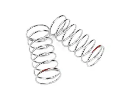 TKR6787-Shock Spring Set (front, 1.3×7.75, 3.85lb/in, 45mm, red)