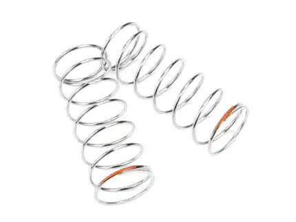TKR6796-Shock Spring Set (rear, 1.2×7.75, 2.82lb/in, 53mm, orange)