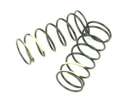 TKR7043-Shock Spring Set (front, 1.4×7.375, 5.48lb/in, 50mm, yellow)