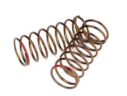 TKR7237-Shock Spring Set (front, 1.4×8.75, 4.37lb/in, 50mm, red)