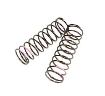 TKR8764-LF Shock Spring Set (front, 1.6×11.0, 3.82lb/in, 75mm, pink)