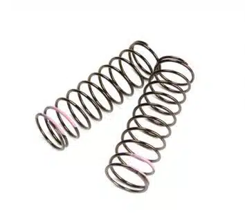 TKR8764-LF Shock Spring Set (front, 1.6×11.0, 3.82lb/in, 75mm, pink)