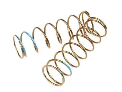 TKR8769-LF Shock Spring Set (front, 1.6×8, 5.73lb/in, 75mm, blue)