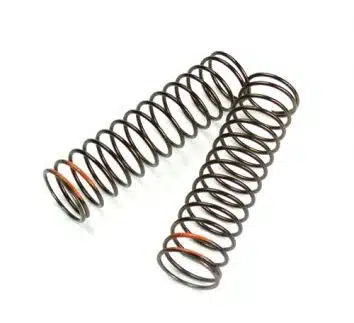 TKR8773-LF Shock Spring Set (rear, 1.6×14.5, 2.75lb/in, 85mm, orange)