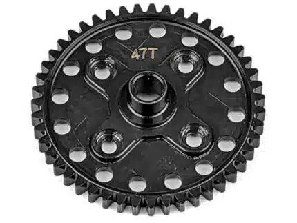 TKR9420 – Spur Gear (47t, steel, CNC, lightened, NB/NT48 2.x)