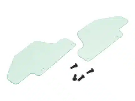 TKR9433 –Rear Arm Mud Guards (lexan, ET/NT48 2.0)