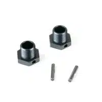 TKR9674 – Wheel Hubs (+1mm offset, 17mm, gun metal ano, w/pins, 2pcs) TKR9674 – Wheel Hubs (+1mm offset, 17mm, gun metal ano, w/pins, 2pcs)