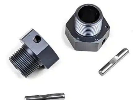 TKR9675 – Wheel Hubs (+3mm offset, 17mm, gun metal ano, w/pins, 2pcs)
