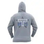Tekno RC Zippered Hoodie (stacked logo, gray) Gr.L