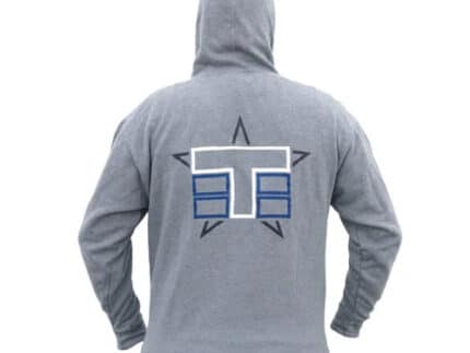 Tekno RC Zippered Hoodie (stacked logo, gray) Gr.L
