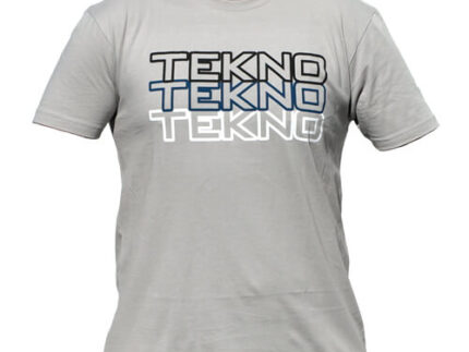 Tekno RC T-Shirt (Stacked Logo, Next Level, Light Gray) Gr.XL