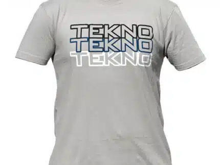 Tekno RC T-Shirt (Stacked Logo, Next Level, Light Gray) Gr.XL