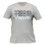 Tekno RC T-Shirt (Stacked Logo, Next Level, Light Gray) Gr.XXL